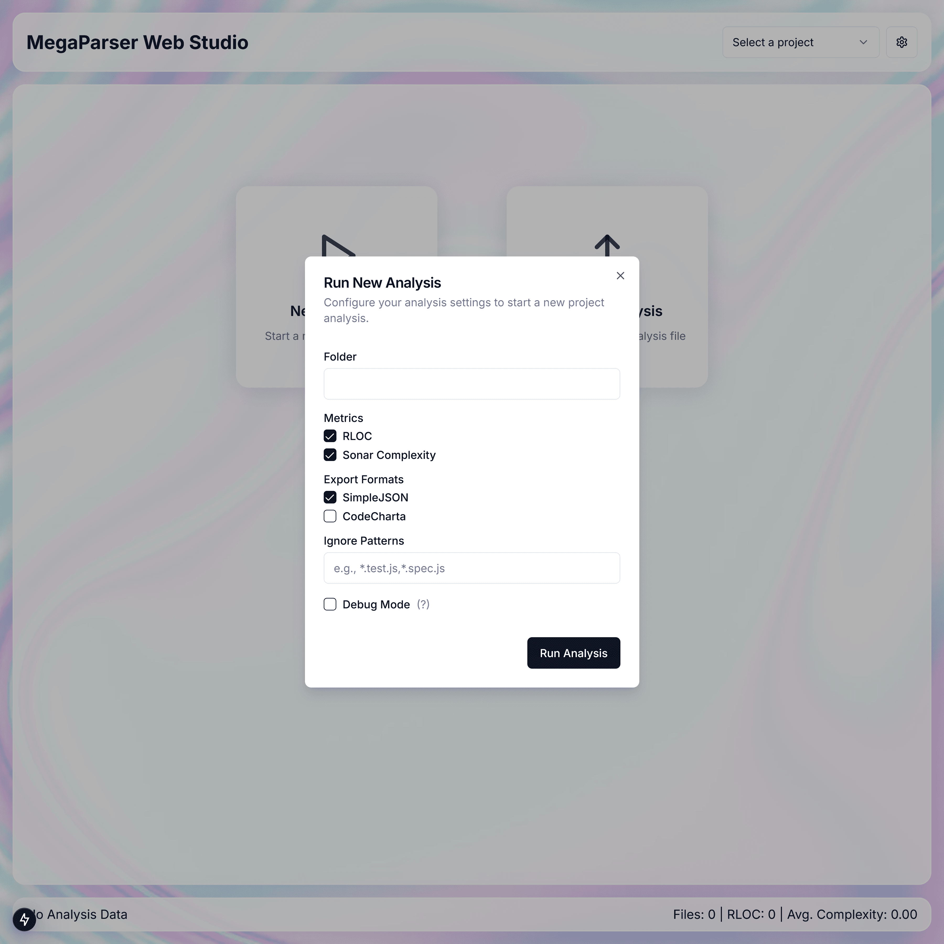 Code complexity visualization