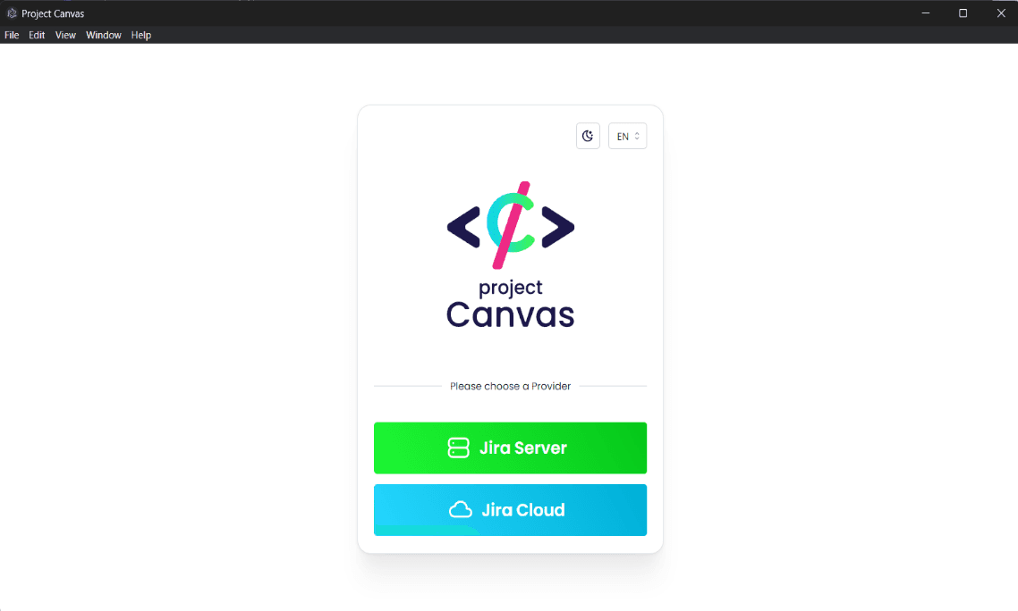 Project Canvas Backlog view