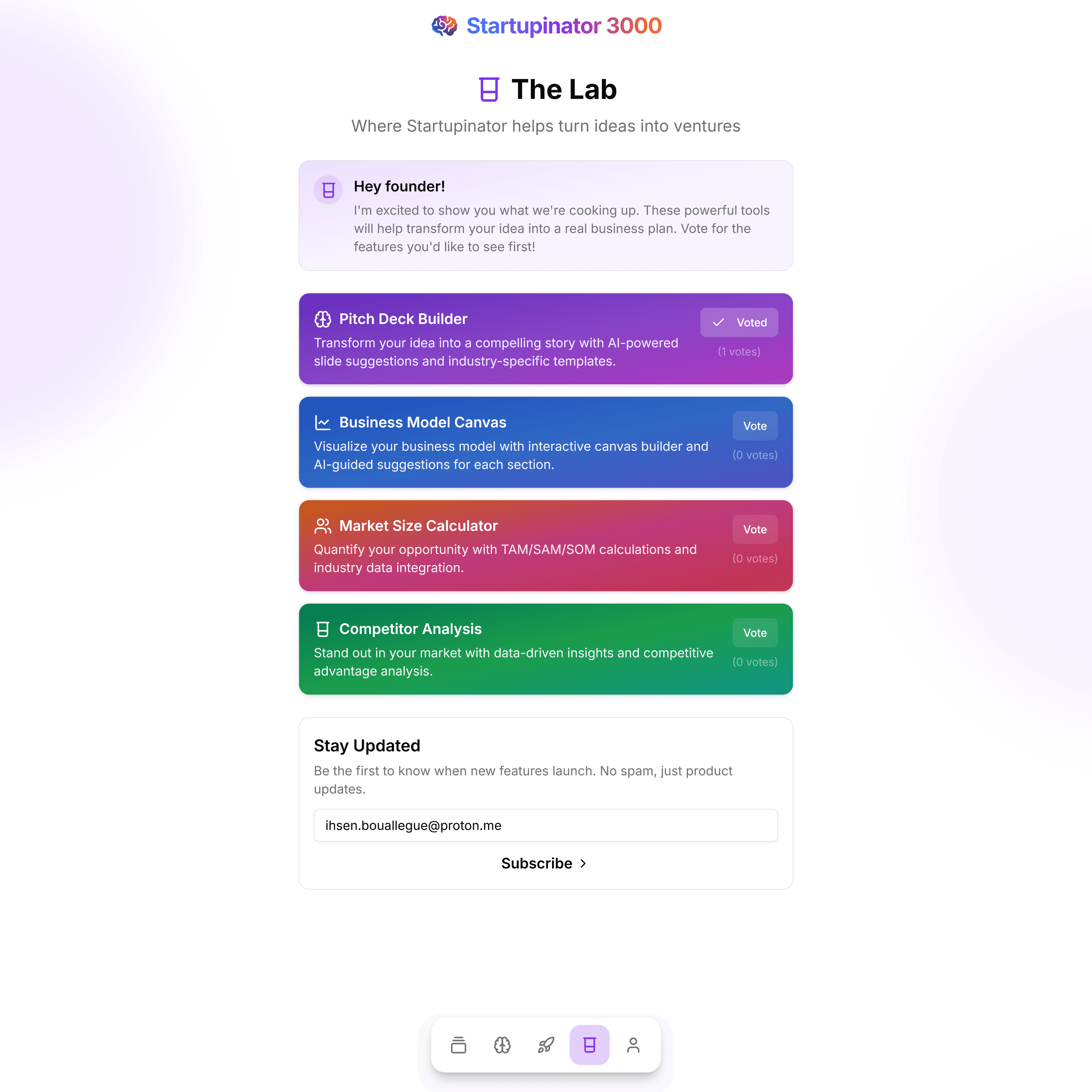 Persona management screen 4